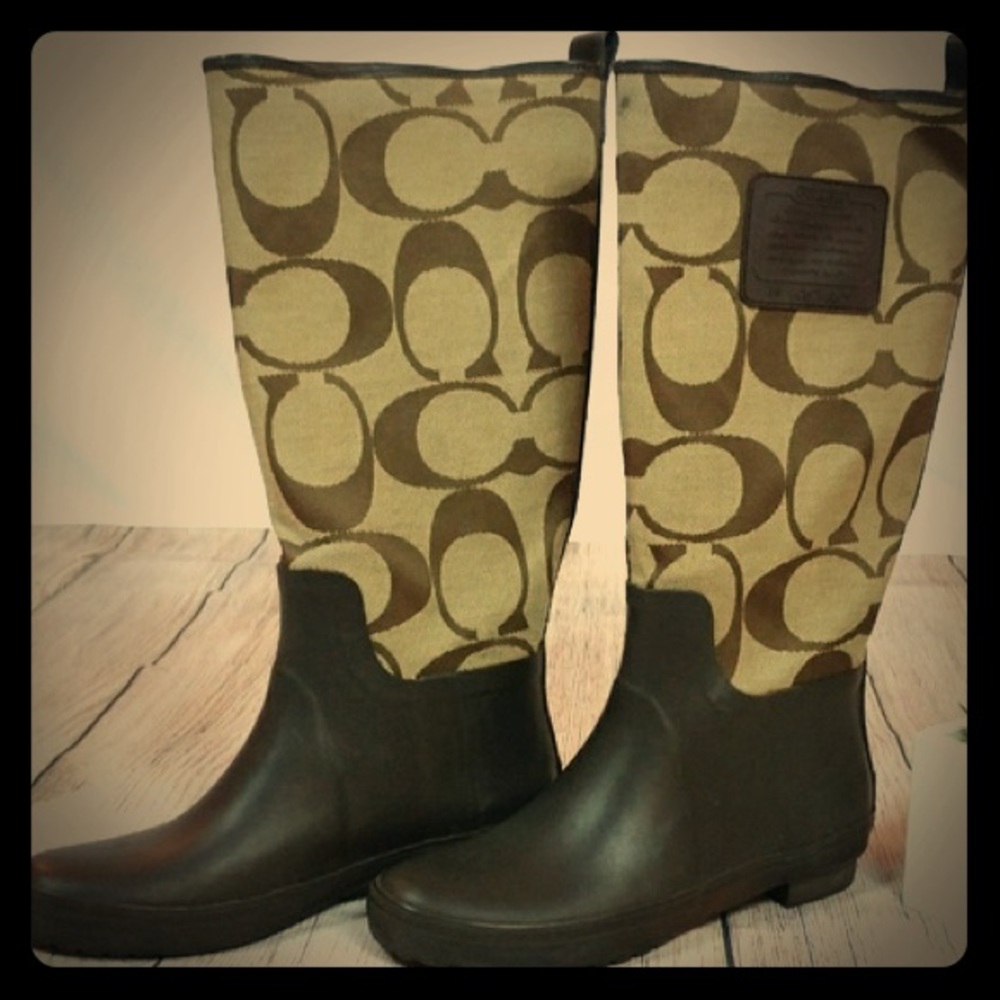 Coach paige rain boots